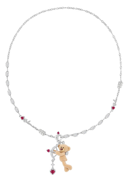 13DE MARZO Cupid  Bear Necklace - 13DE MARZO