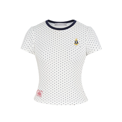 13DE MARZO Sailor Bear Polka Dot  T-Shirt - 13DE MARZO
