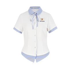 13DE MARZO Lines Bear Tight Shirt White