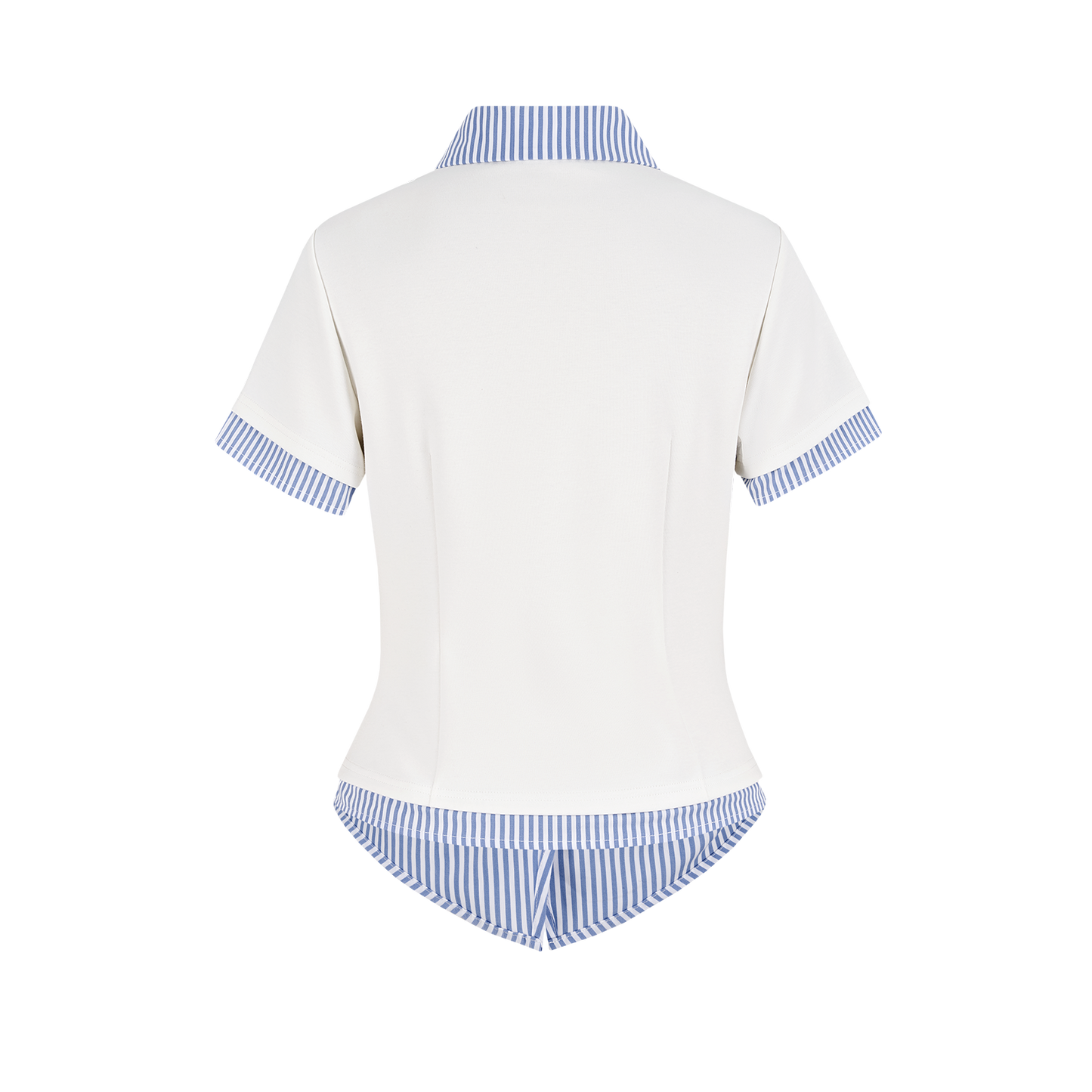 13DE MARZO Lines Bear Tight Shirt White