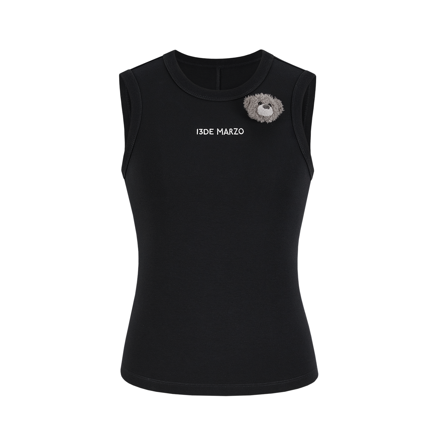 13DE MARZO Bear Base Vest Black