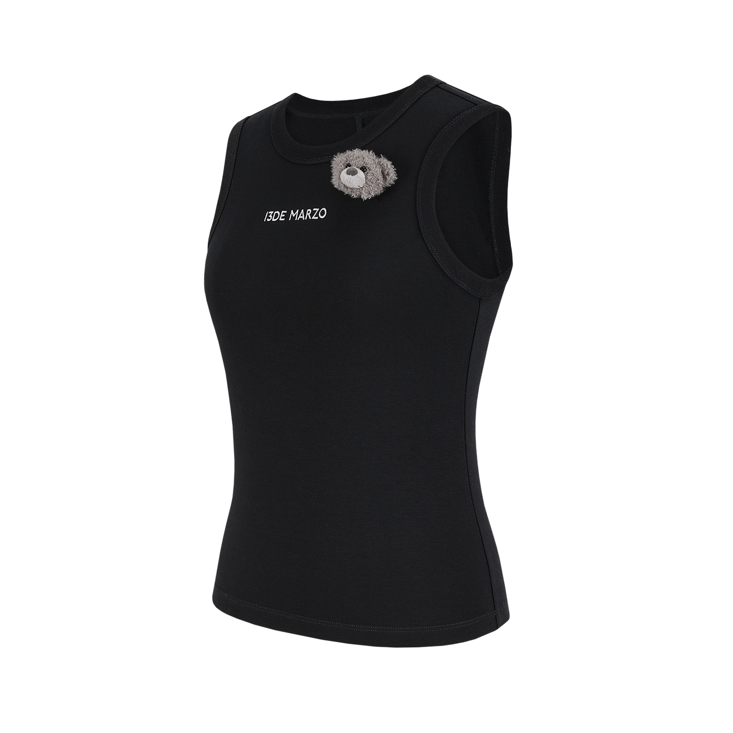 13DE MARZO Bear Base Vest Black