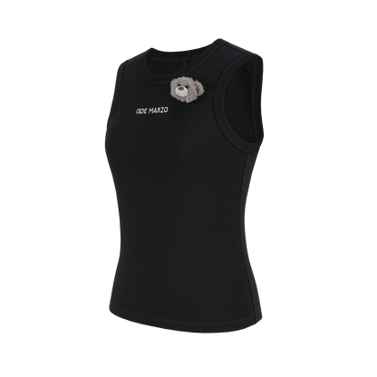 13DE MARZO Bear Base Vest Black
