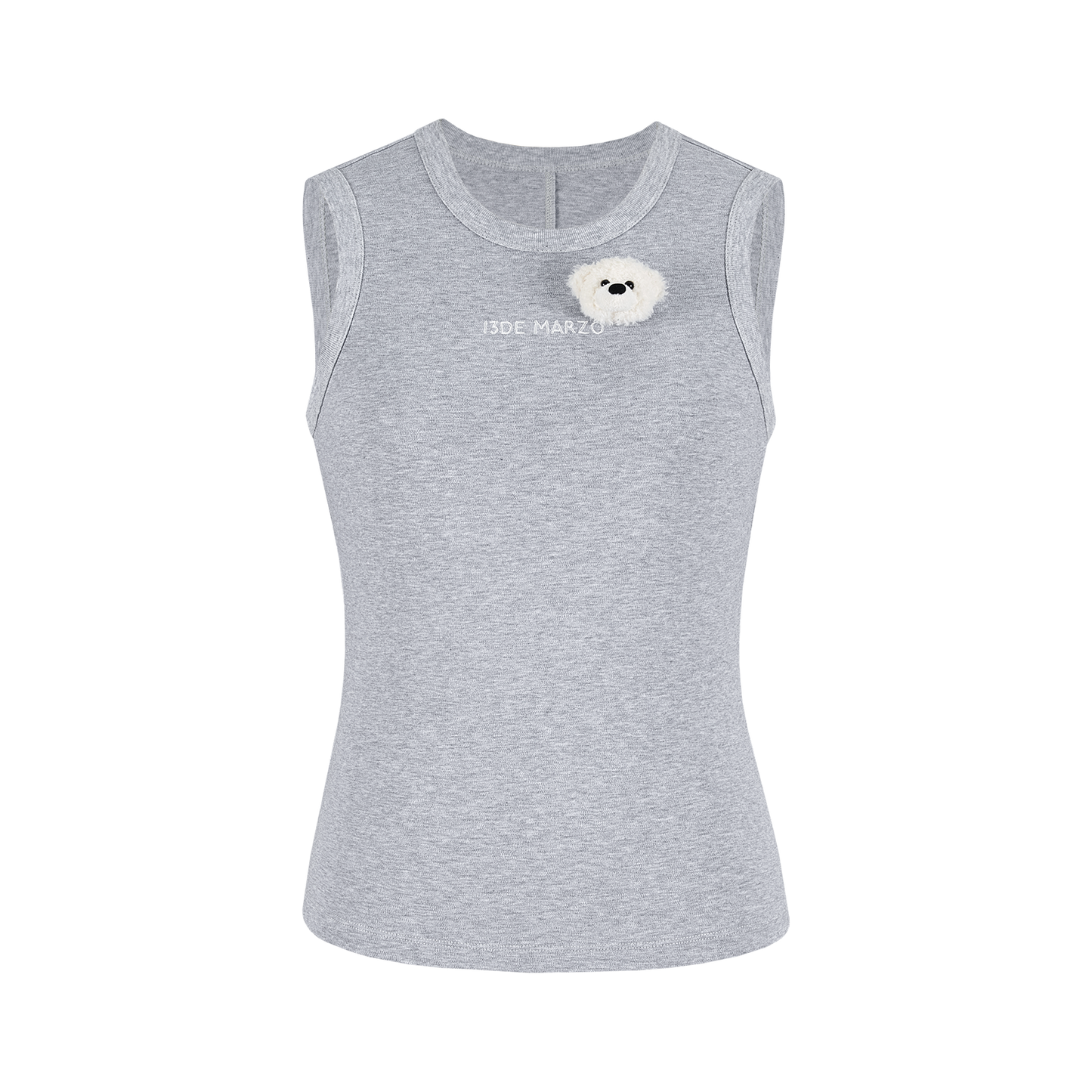 13DE MARZO Bear Base Vest Grey