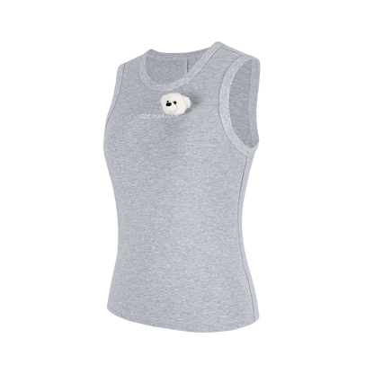 13DE MARZO Bear Base Vest Grey