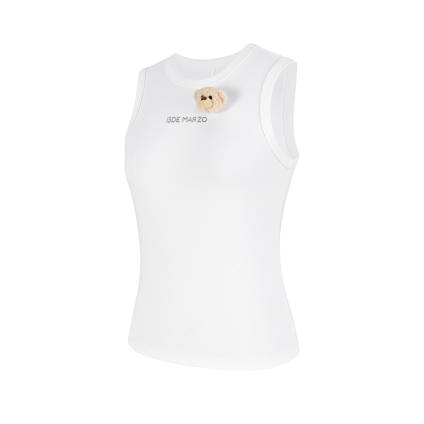 13DE MARZO Bear Base Vest White