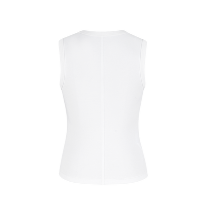 13DE MARZO Bear Base Vest White
