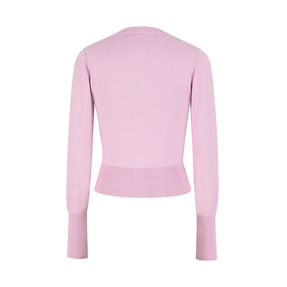 13DE MARZO Mini Logo Cardigan Pink