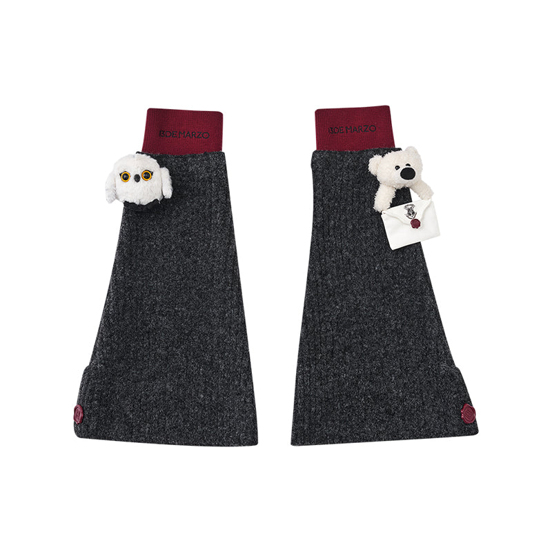 Harry Potter × 13DE MARZO Hedwig Hogwarts Bear Leg Warmer - 13DE MARZO