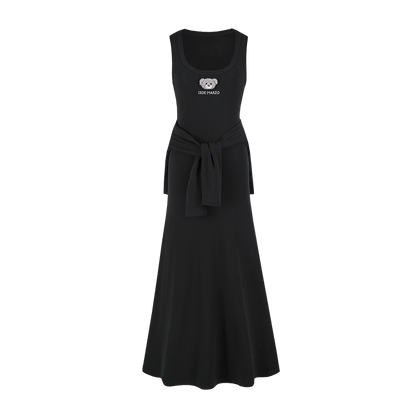 13DE MARZO Bear Top With Bodycon Dress Black