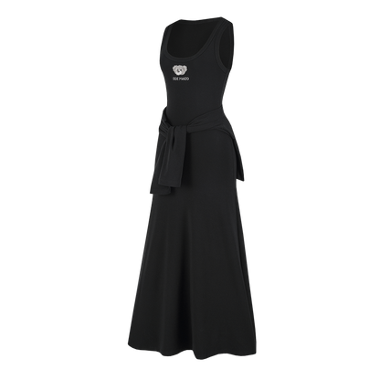 13DE MARZO Bear Top With Bodycon Dress Black