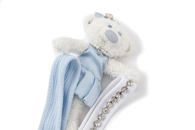 13DE MARZO Faux Gem Vest Blue