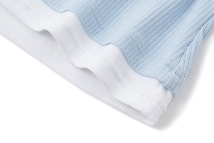 13DE MARZO Faux Gem Vest Blue