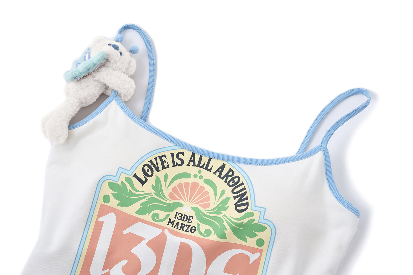 13DE MARZO Butterfly Bear Print Camisole - 13DE MARZO