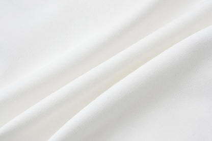 13DE MARZO Floral Bear Pocket Print Jeans White - 13DE MARZO