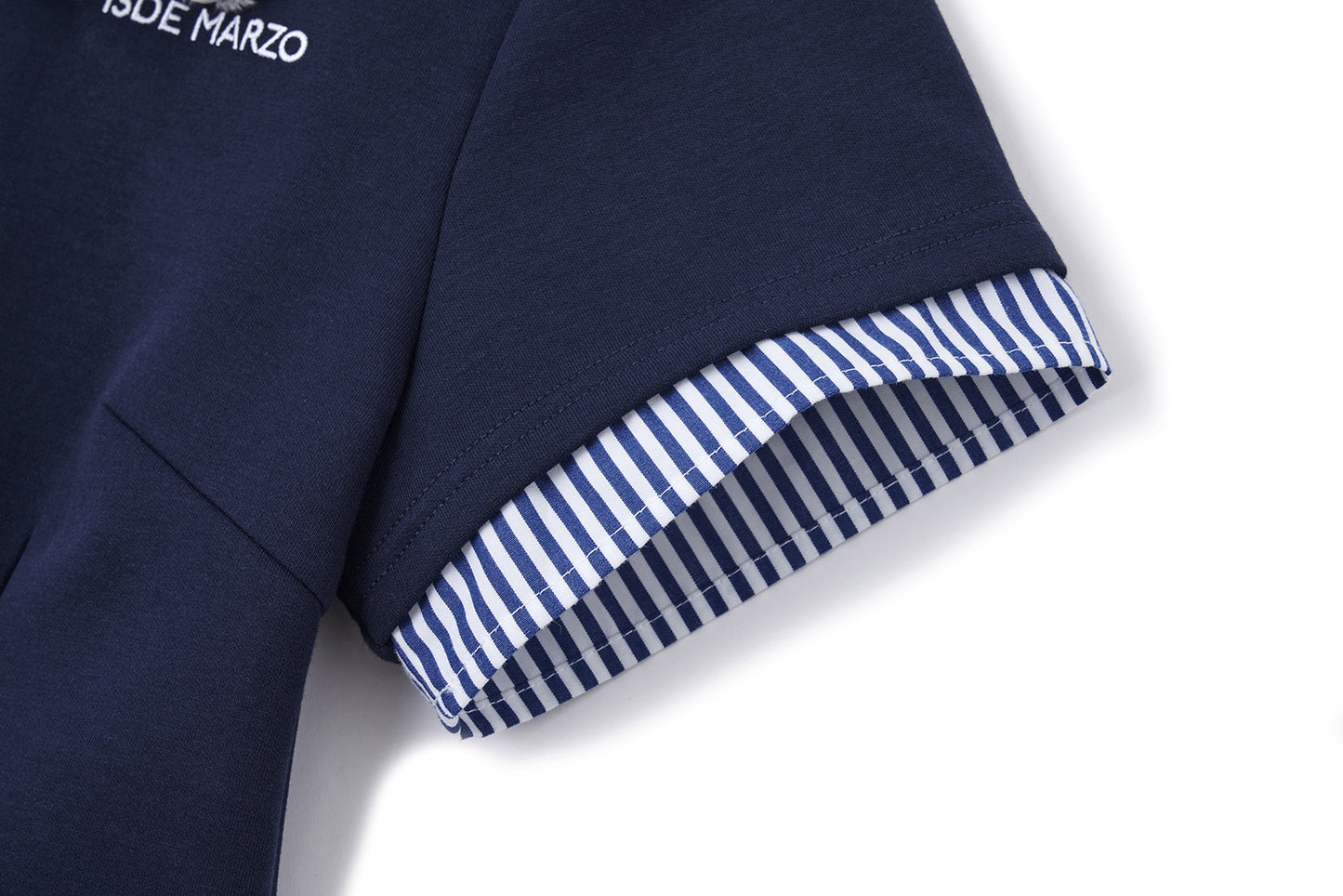 13DE MARZO Lines Bear Tight Shirt Nazy Blue