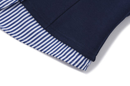 13DE MARZO Lines Bear Tight Shirt Nazy Blue