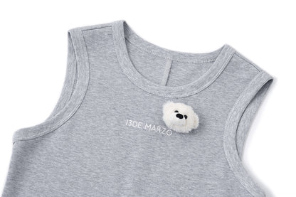 13DE MARZO Bear Base Vest Grey