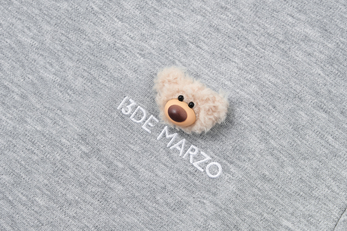 13DE MARZO Mini Logo Tight Tee Grey - 13DE MARZO