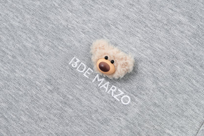 13DE MARZO Mini Logo Tight Tee Grey - 13DE MARZO