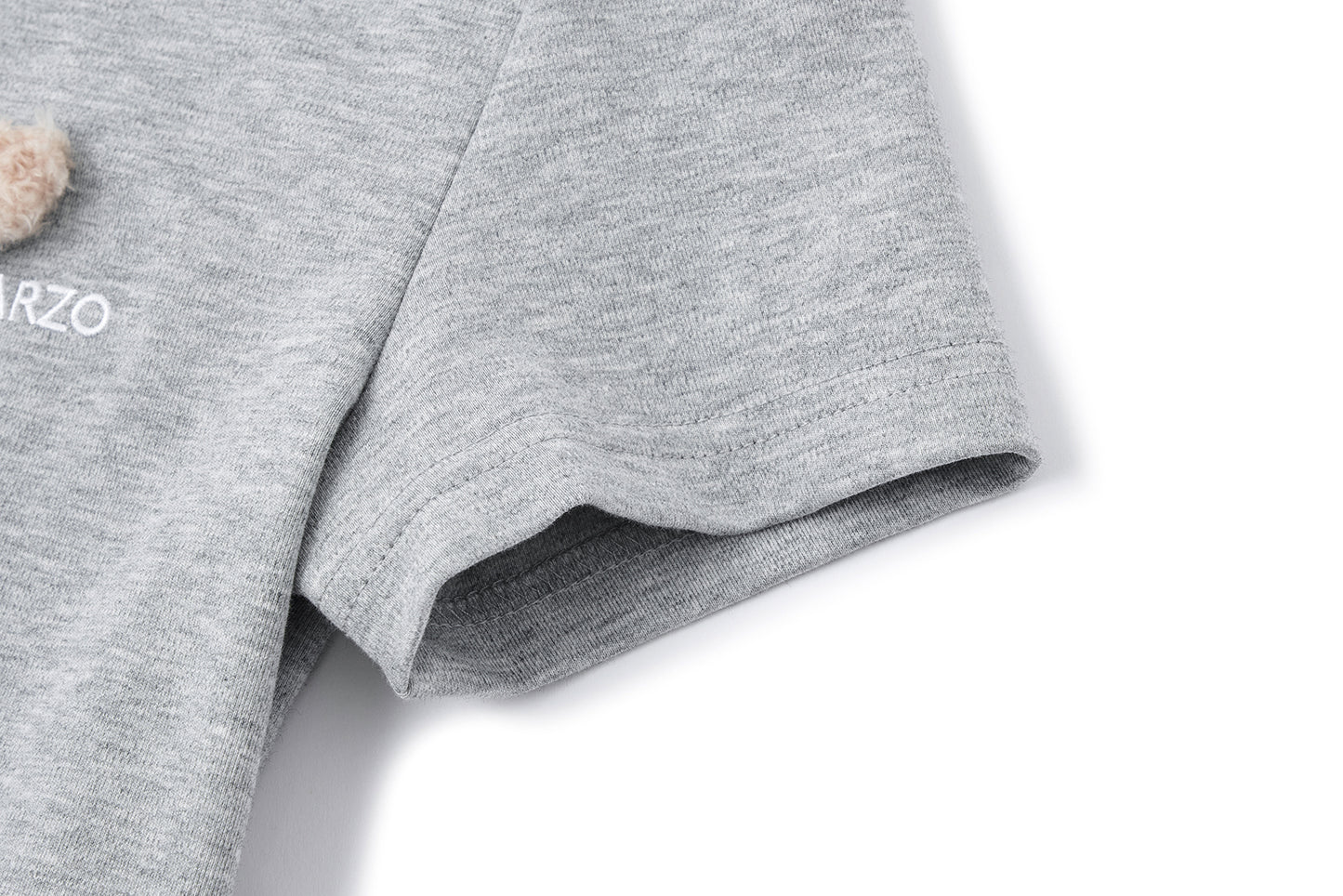 13DE MARZO Mini Logo Tight Tee Grey - 13DE MARZO