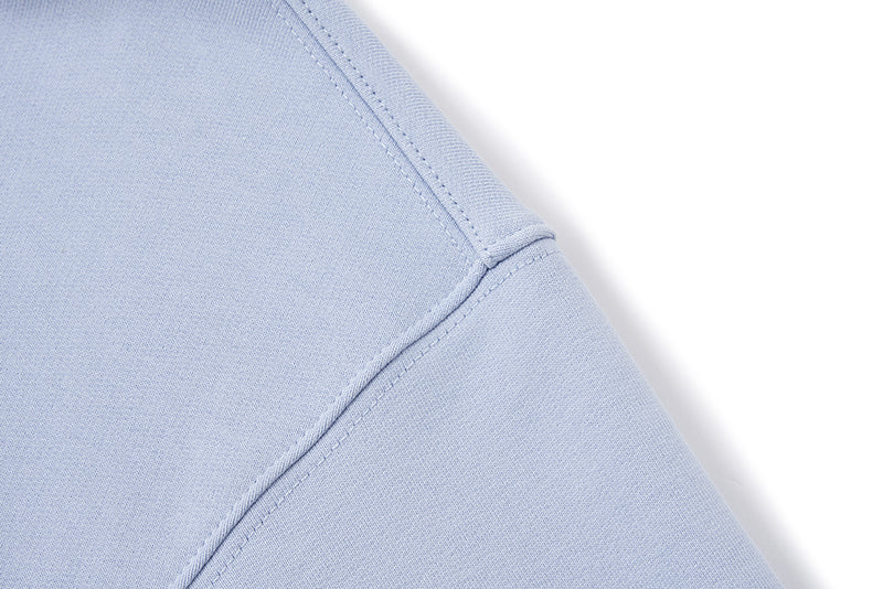 13DE MARZO Tapered Waist Bear Zip Hoodie Blue