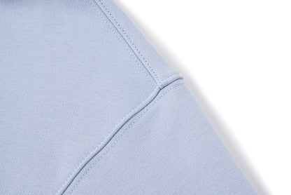 13DE MARZO Tapered Waist Bear Zip Hoodie Blue