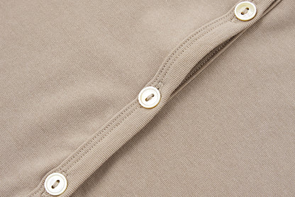 13DE MARZO Bear Top With Bodycon Dress Khaki