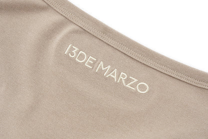 13DE MARZO Bear Top With Bodycon Dress Khaki