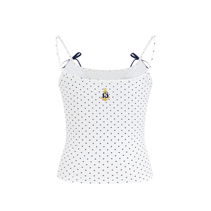 13DE MARZO Sailor Bear Polka Dot Camisole - 13DE MARZO