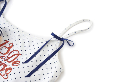 13DE MARZO Sailor Bear Polka Dot Camisole - 13DE MARZO