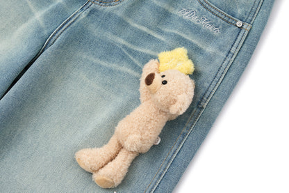 13DE MARZO Luminous Bear Star Jeans Blue