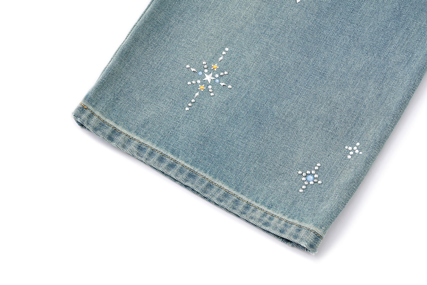 13DE MARZO Luminous Bear Star Jeans Blue