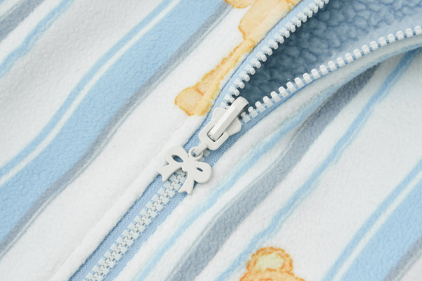 13DE MARZO Marzo Valley Fleece Print Jacket Blue