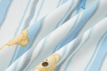 13DE MARZO Marzo Valley Fleece Print Jacket Blue