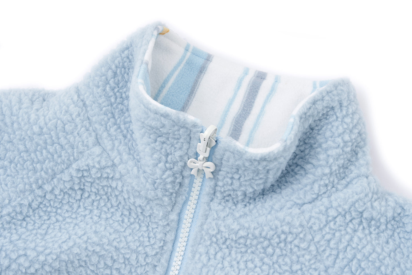 13DE MARZO Marzo Valley Fleece Print Jacket Blue
