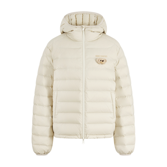 13DE MARZO Doozoo Quilted Down Jacket Beige
