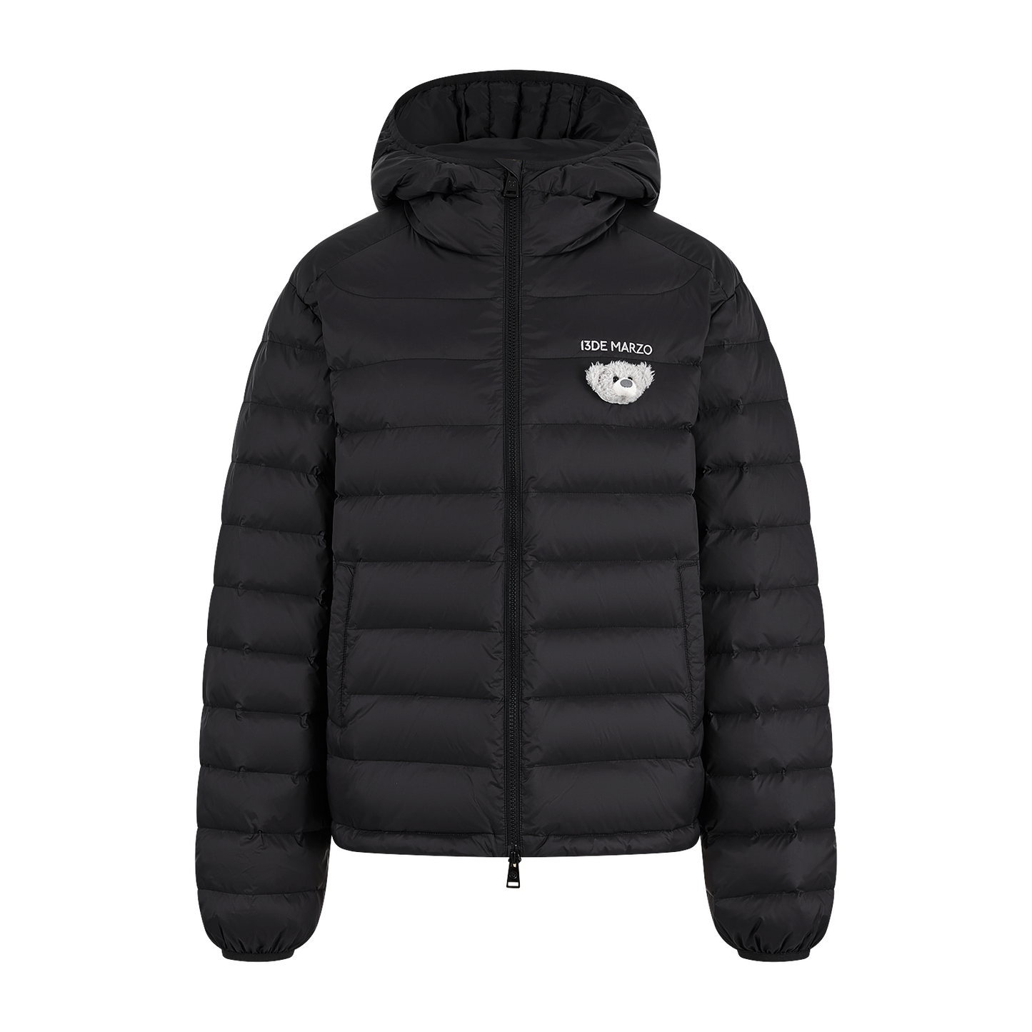 13DE MARZO Doozoo Quilted Down Jacket Black