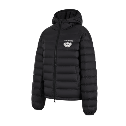 13DE MARZO Doozoo Quilted Down Jacket Black