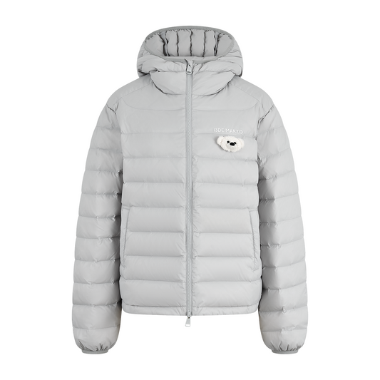 13DE MARZO Doozoo Quilted Down Jacket Grey