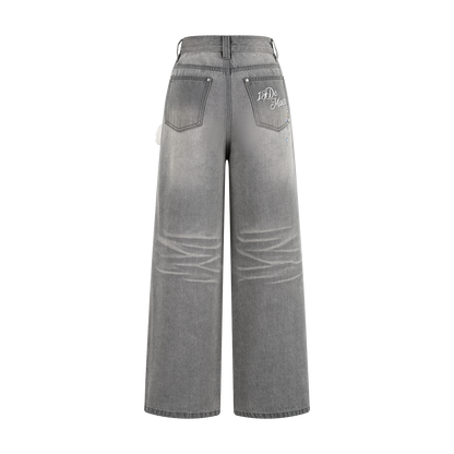13DE MARZO Luminous Bear Star Jeans Grey