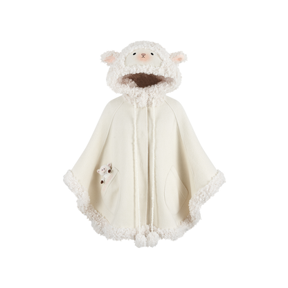 13DE MARZO Marzo Valley Cape Wool Coat