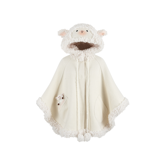13DE MARZO Marzo Valley Cape Wool Coat