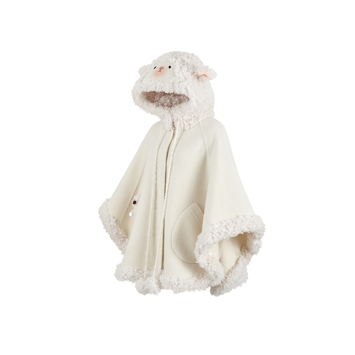 13DE MARZO Marzo Valley Cape Wool Coat