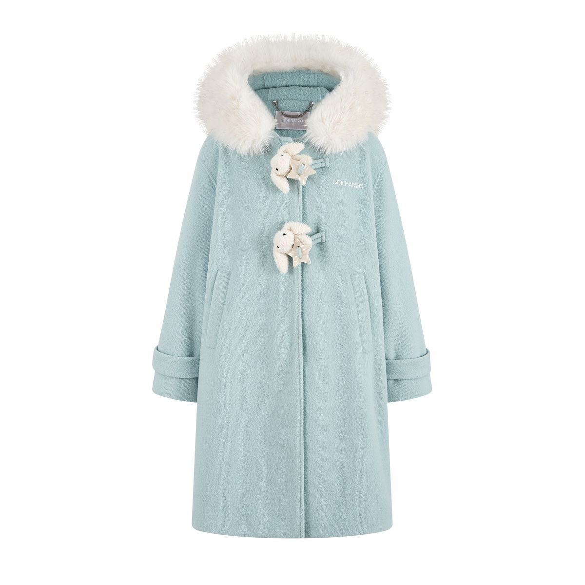 13DE MARZO Star Button Collar Coat Blue - 13DE MARZO