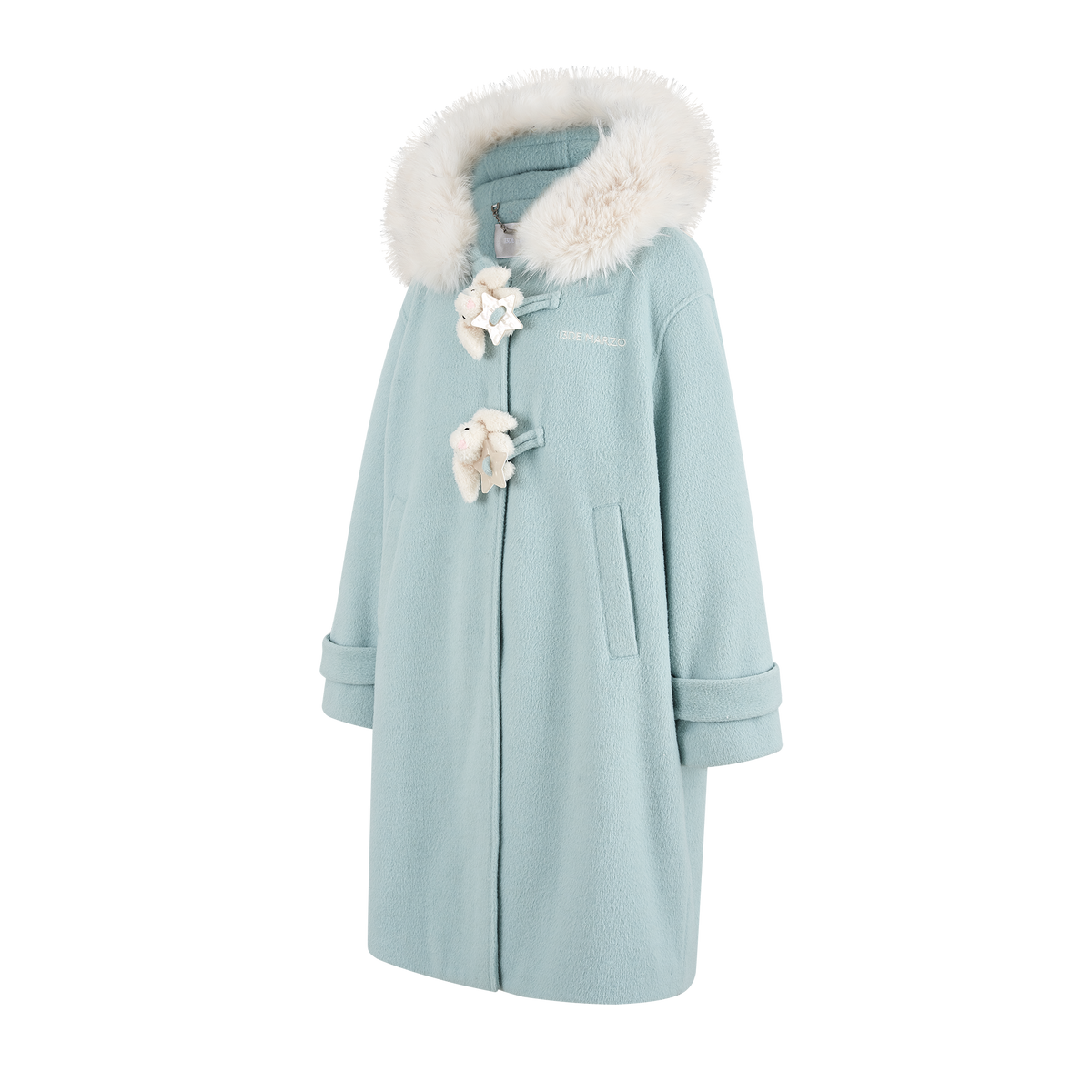 13DE MARZO Star Button Collar Coat Blue - 13DE MARZO