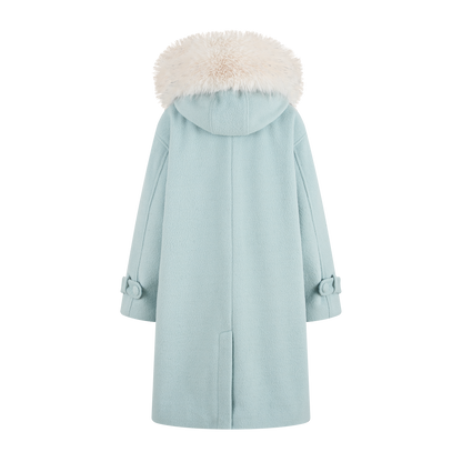 13DE MARZO Star Button Collar Coat Blue - 13DE MARZO