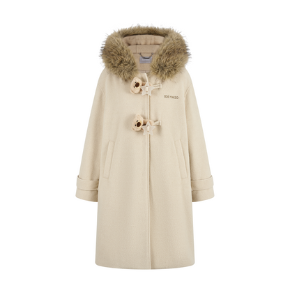 13DE MARZO Star Button Collar Coat Beige - 13DE MARZO