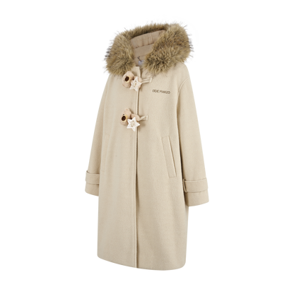 13DE MARZO Star Button Collar Coat Beige - 13DE MARZO