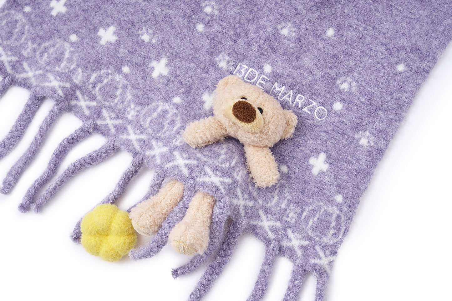 13DE MARZO Marzo Valley Pumpkin Scarf Purple